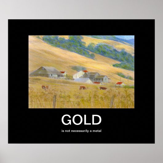 Gold Demotivational Poster (Voorkant)