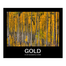 Gold Demotivational Poster
