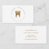 Gold Dental Logo Visitekaartje (Voorkant / Achterkant)