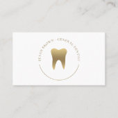 Gold Dental Logo Visitekaartje (Voorkant)