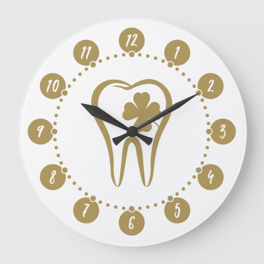 Gold Dentist | Lucky Teeth Grote Klok (Voorkant)