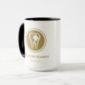 Gold Dentist | Lucky Teeth Mok (Voorkant links)