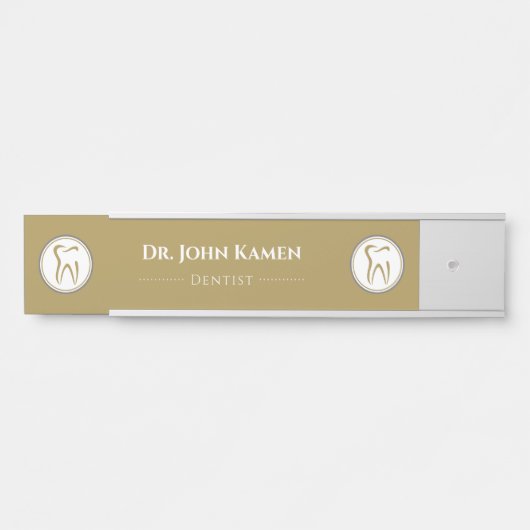 Gold Dentist | Tedh Deurbordje (Voorkant)