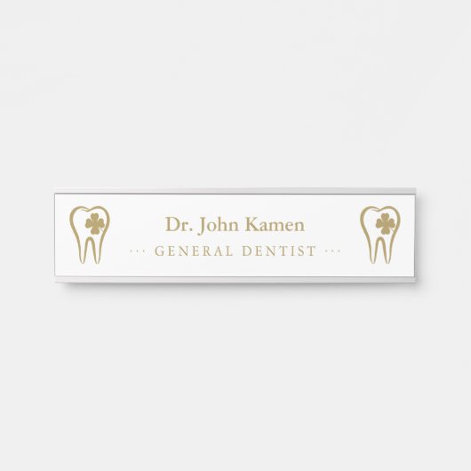 Gold Dentist | Tedh Deurbordje (Voorkant)