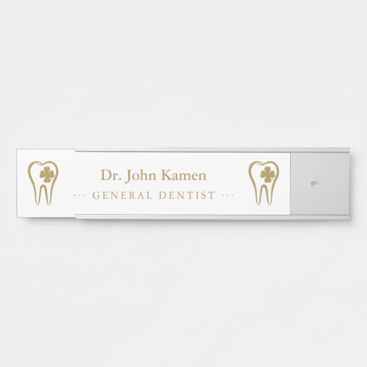 Gold Dentist | Tedh Deurbordje (Voorkant)