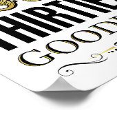 Gold DERHIRTIES GEETDBYE Afdrukken Poster (Hoek)