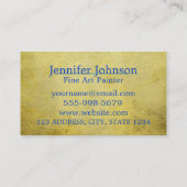 Gold Design Driving Paint Kunstschilder Visitekaartje (Achterkant)