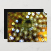 Gold Design Uitnodiging Briefkaart (Voorkant / Achterkant)