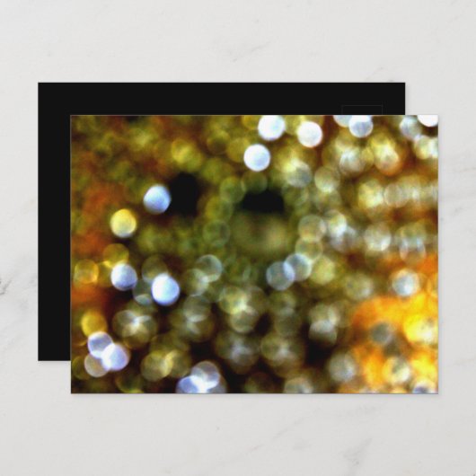 Gold Design Uitnodiging Briefkaart (Voorkant / Achterkant)