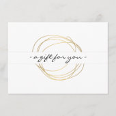 Gold Designer Scribble Cadeaubon (Voorkant)