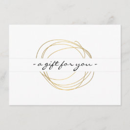 Gold Designer Scribble Cadeaubon