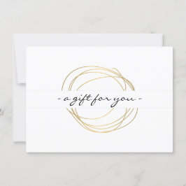 Gold Designer Scribble Cadeaubon
