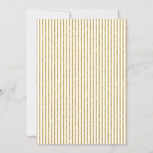 Gold diamanten bruiloft-uitnodiging voor douche kaart (Achterkant)