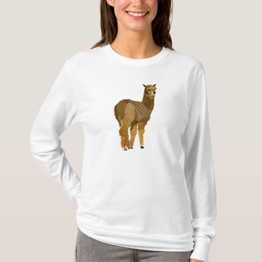 Gold Diamond Alpaca Apparel T-shirt (Voorkant)