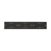 Gold Diamond Black Geometric Deco Gatsby Wedding Uitnodigingen Wikkel (Vlak)
