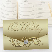 Gold Diamond Bruiloft Gastenboek