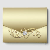 Gold Diamond Bruiloft Gastenboek (Achterkant)