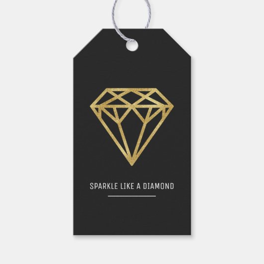 Gold Diamond Cadeaulabel (Voorkant)