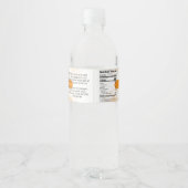 Gold Diamond Cut-Comb Honey Container Labels Waterfles Etiket (Achterkant)