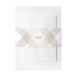 Gold Diamond Geometric Art Deco White Gatsby Uitnodigingen Wikkel