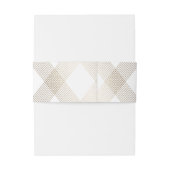 Gold Diamond Geometric Art Deco White Gatsby Uitnodigingen Wikkel (Achterkant Voorbeeld)