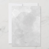 Gold Diamond Geometric Grey Waterverf Baby shower Kaart (Achterkant)