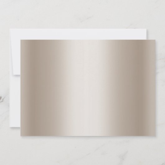 Gold Diamond Heart ELEGANT WEDDING Kaart (Achterkant)