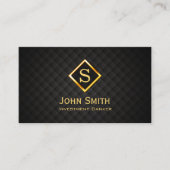 Gold Diamond Investment Banker Visitekaartje (Voorkant)