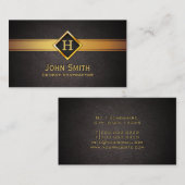 Gold Diamond Label Cement Contractor Visitekaartje (Voorkant / Achterkant)