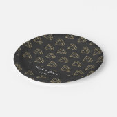 Gold Diamond Modern Design Bachelorette Party Papieren Bordje (Gekanteld)