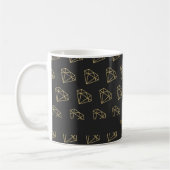 Gold Diamond Modern Glamour Bling Coffee Mok (Links)