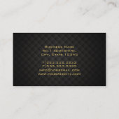 Gold Diamond Monogram Web Design Visitekaartje (Achterkant)