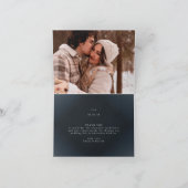 Gold Diamond Navy Geometric Deco Gatsby Wedding Bedankkaart (Binnen)