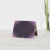 Gold Diamond Paars Geometric Deco Gatsby Wedding Bedankkaart (Achterkant)