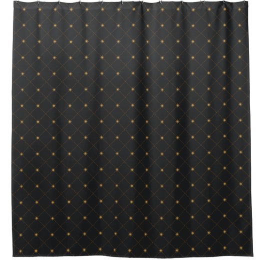 Gold Diamond Pattern Douchegordijn (Voorkant)