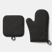 Gold Diamond Pattern Ovenwant & Pannenlap Set (Voorkant)