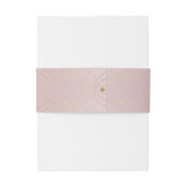 Gold Diamond Pink Geometric Deco Gatsby Wedding Uitnodigingen Wikkel (Achterkant Voorbeeld)