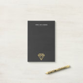 Gold Diamond Post-it® Notes (Op bureau)