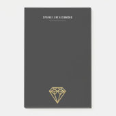 Gold Diamond Post-it® Notes (Voorkant)