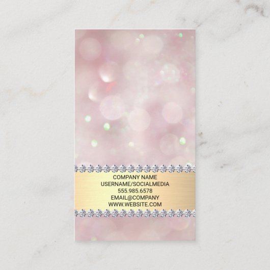 Gold Diamond Ring Logo | QR-code Visitekaartje (Achterkant)