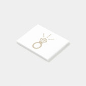 Gold Diamond Ring Post-it® Notes (Schuin)