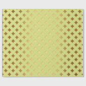 Gold Diamond Snijd Bright Mint Canarische Peak Her Cadeaupapier (Vlak)