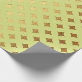 Gold Diamond Snijd Bright Mint Canarische Peak Her Cadeaupapier (Hoek)