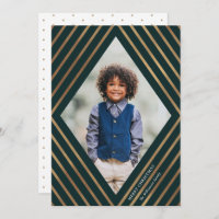 Gold Diamond Stripes Lijst - Kerstmis