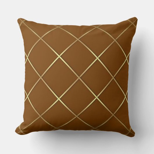 Gold Diamond Throw Pillow Kussen (Voorkant)