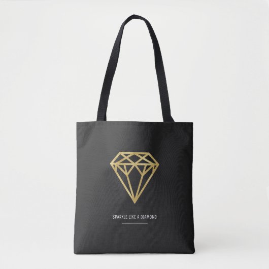 Gold Diamond Tote Bag (Voorkant)