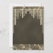 Gold Diamond Wedding Kaart (Achterkant)