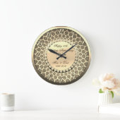 Gold Diamonds,Damask  25th Wedding Anniversary Grote Klok (Huis)