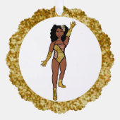 Gold & Diamonds Dancer Ornament Kaart A (Voorkant)
