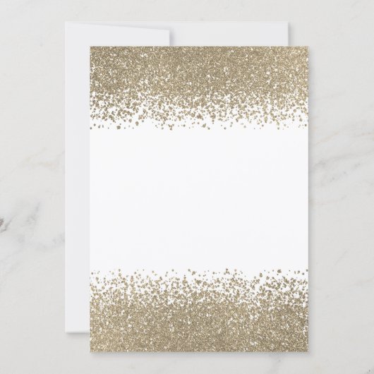 Gold Diamonds Eiffel Tower Bow Bridal Shower Kaart (Achterkant)